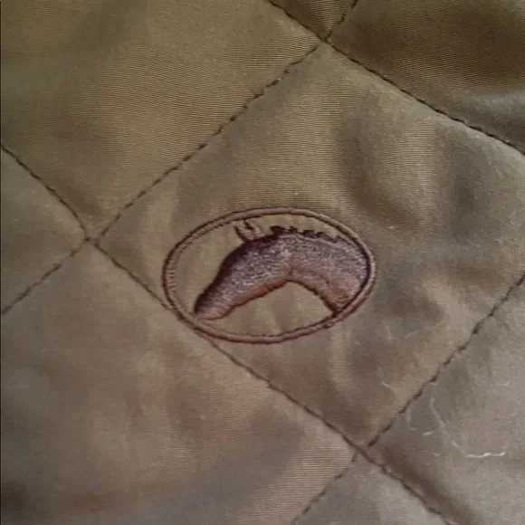 Equestrian Sport- Brown Quilted Vest with Gold Buttons- Women’s small - Picture 3 of 9